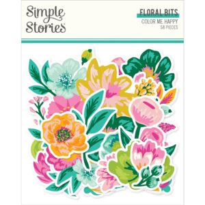 Simple Stories - Color Me Happy - Floral Bits