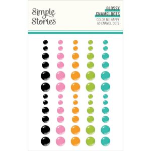 Simple Stories - Color Me Happy - Glossy Enamel Dots
