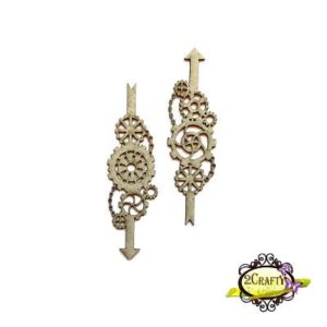 2Crafty Chipboard - Steampunk Arrow Set 1