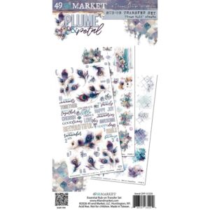 49 & market - Plume & Petal - Rub-On Transfer Set 6X12", Blendable