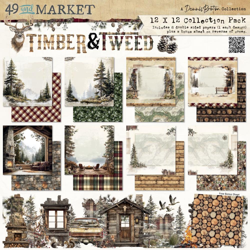 49 & market - Timber & Tweed - Collection Pack 12x12"