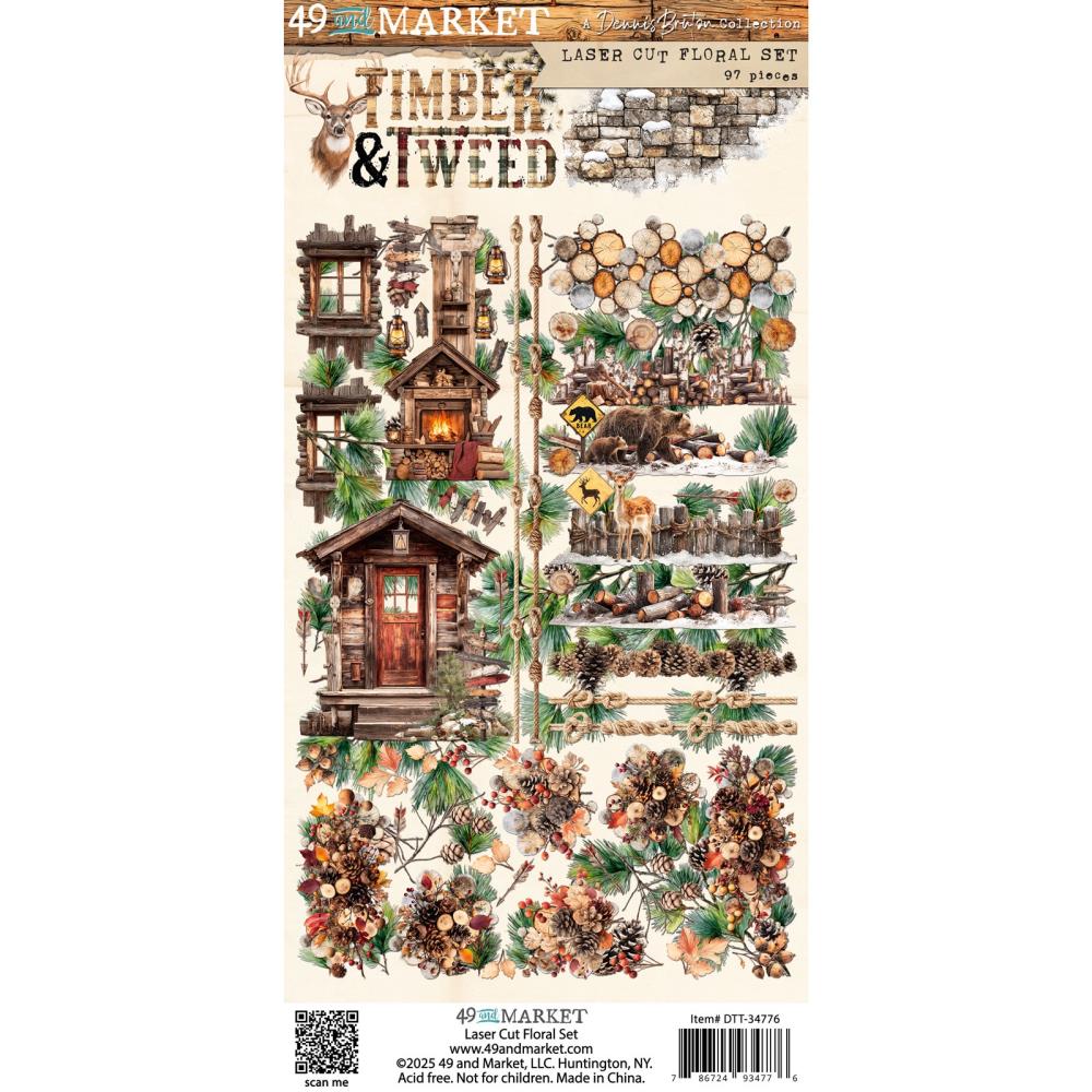 49 & market - Timber & Tweed - Laser Cuts, Floral Set