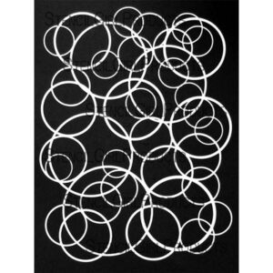 StencilGirl - 9x12" Stencil - Circles Overlapping