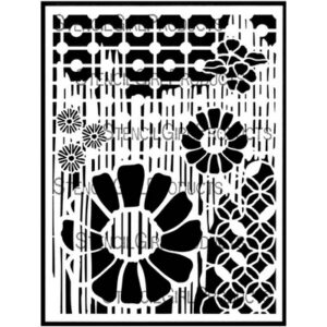 StencilGirl - 9x12" Stencil - Crazy Dazey