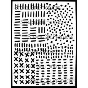 StencilGirl - 9x12" Stencil - Boro on Steroids II