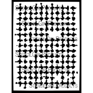 StencilGirl - 9x12" Stencil - Mesh Mash