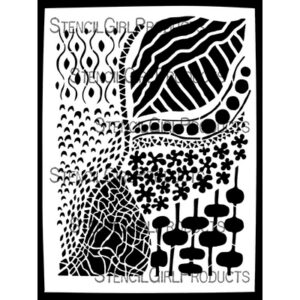 StencilGirl - 9x12" Stencil - Collage II