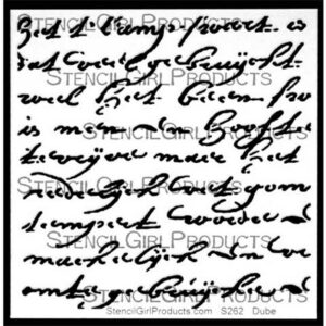 StencilGirl - 6x6" Stencil - Rembrandt's Words