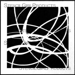 StencilGirl - 6x6" Stencil - Curves