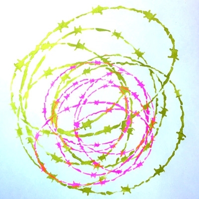 StencilGirl - 6x6" Stencil - Barb Wire - Image 2
