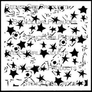 StencilGirl - 6x6" Stencil - Starlight Starbright