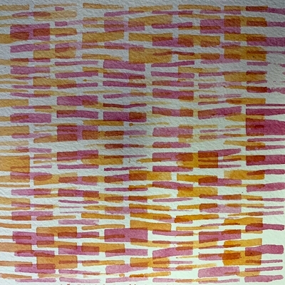 StencilGirl - 6x6" Stencil - Fragmented Line Columns - Image 2