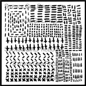 StencilGirl - 6x6" Stencil - Boro