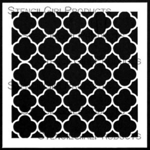 StencilGirl - 6x6" Stencil - Linked Fence