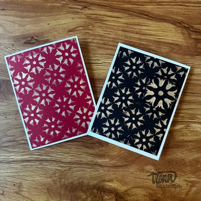 StencilGirl - 6x6" Stencil - Flower Power Drop Tile - Image 2
