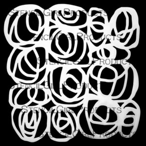 StencilGirl - 6x6" Stencil - Knotted Circles