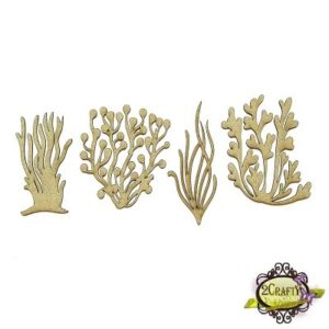 2Crafty Chipboard - Seaweed Set 1