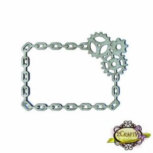 2Crafty Chipboard - Steampunk Chain Rectangle Frame