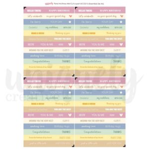 Uniquely Creative - Floral Archives - Mini Cut-a-Part Sheet