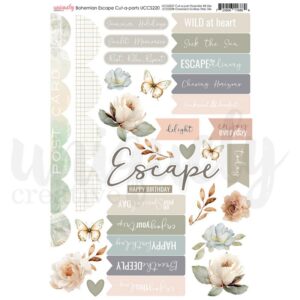 Uniquely Creative - Bohemian Escape - Cut-a-Part Sheet