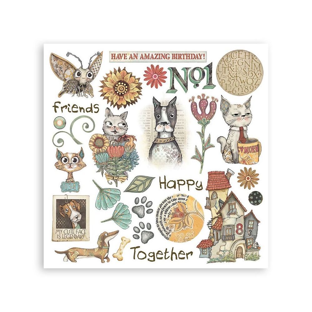 Stamperia - Furry Friends - Rub-On Kit - Image 3