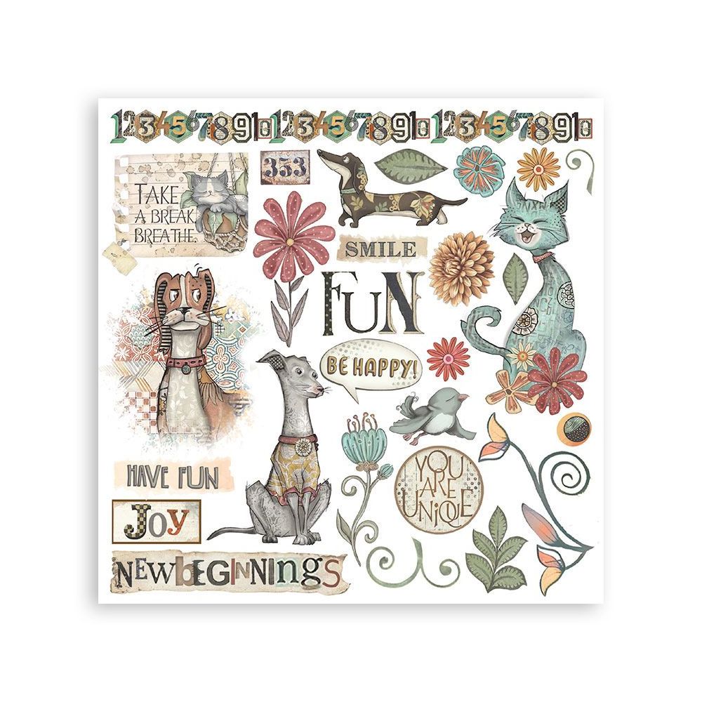 Stamperia - Furry Friends - Rub-On Kit - Image 5