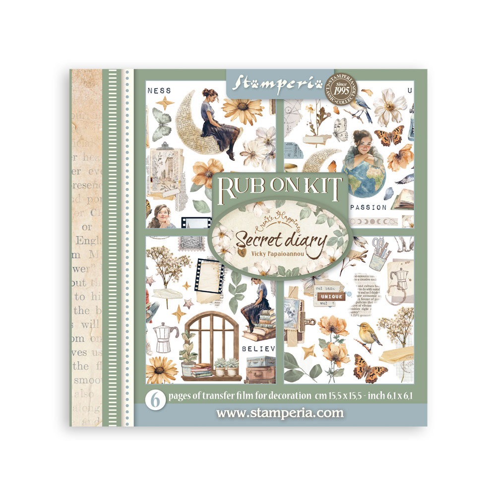 Stamperia - Secret Diary - Rub-On Kit