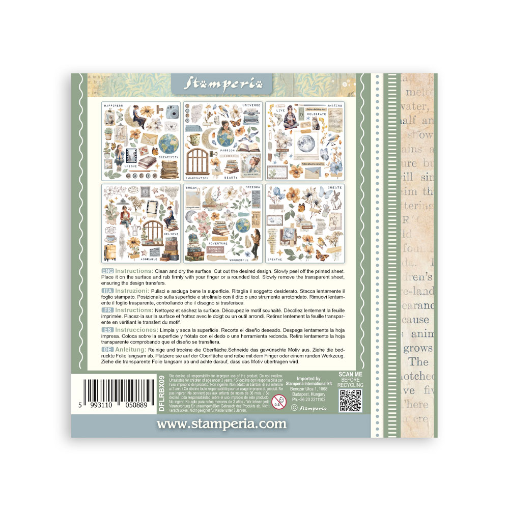 Stamperia - Secret Diary - Rub-On Kit - Image 2