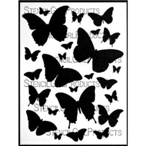 StencilGirl - 9x12" Stencil - Butterfly Journeys