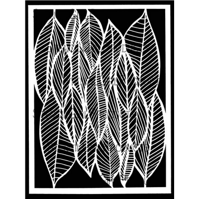 StencilGirl - 9x12" Stencil - Clustered Leaves