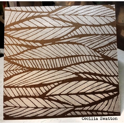 StencilGirl - 9x12" Stencil - Clustered Leaves - Image 3