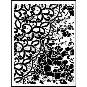 StencilGirl - 9x12" Stencil - Lace & Patina