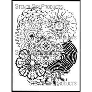 StencilGirl - 9x12" Stencil - Floral Mandala Lace