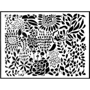 StencilGirl - 9x12" Stencil - Floral Frolics