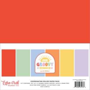 Echo Park - Our Groovy Summer - Solids Kit 12x12"