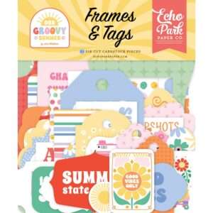 Echo Park - Our Groovy Summer - Frames & Tags