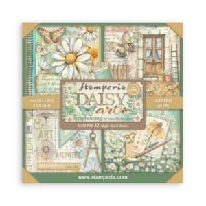 Stamperia - Daisy Art - 8x8″ Maxi Paper Pad, Single Faced