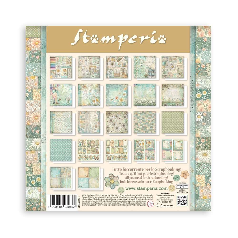 Stamperia - Daisy Art - 12x12″ Maxi Paper Pad, Single Faced - Image 24