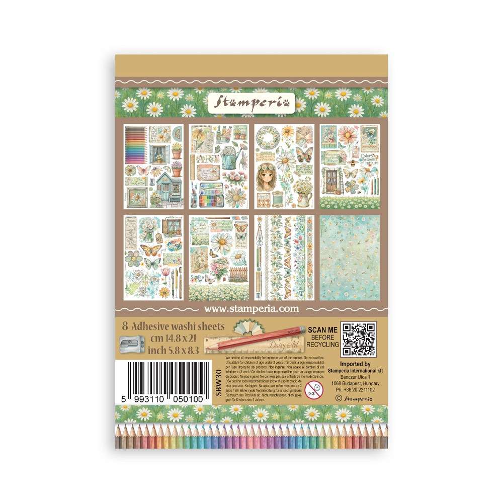 Stamperia - Daisy Art - Washi Pad - Image 2