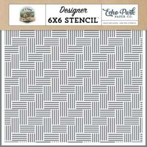 Echo Park - It's Time To Travel - Stencil, Crisscross Travels