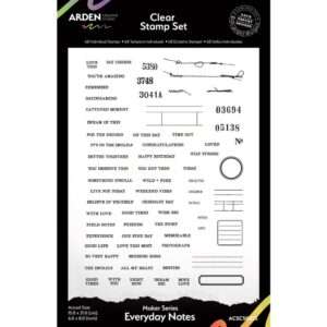 Arden Creative Studio - Maker Series - Clear Stamp Set, Everyday Notes