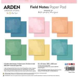 Arden Creative Studio - Field Notes -  12x12" Paper Pad, Solids