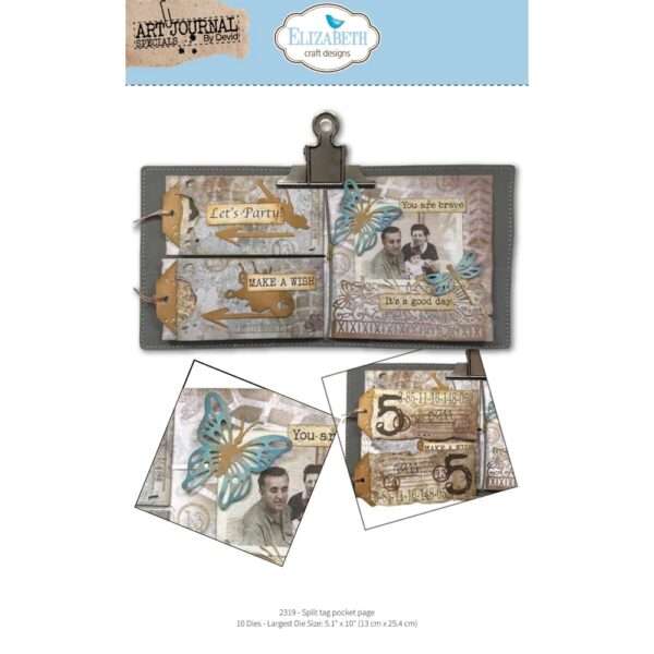 Elizabeth Craft - Die Set - Split Tag Pocket Page