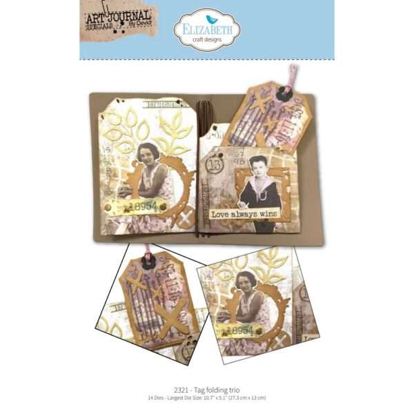 Elizabeth Craft - Die Set - Tag Folding Trio