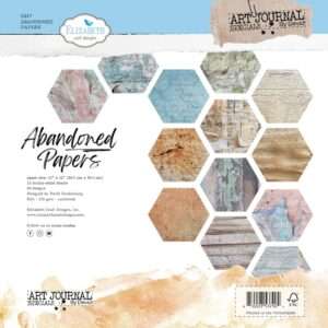 Elizabeth Crafts - Cardstock Pack 12"X12" - Abandoned Papers