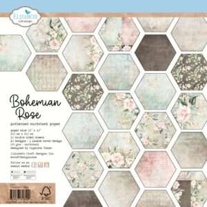 Elizabeth Crafts - Cardstock Pack 12"X12" - Bohemian Rose