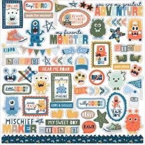 Echo Park - My Favourite Monster - Element Stickers 12x12"