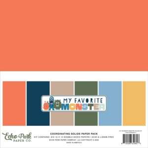 Echo Park - My Favourite Monster - Solids Kit 12x12"