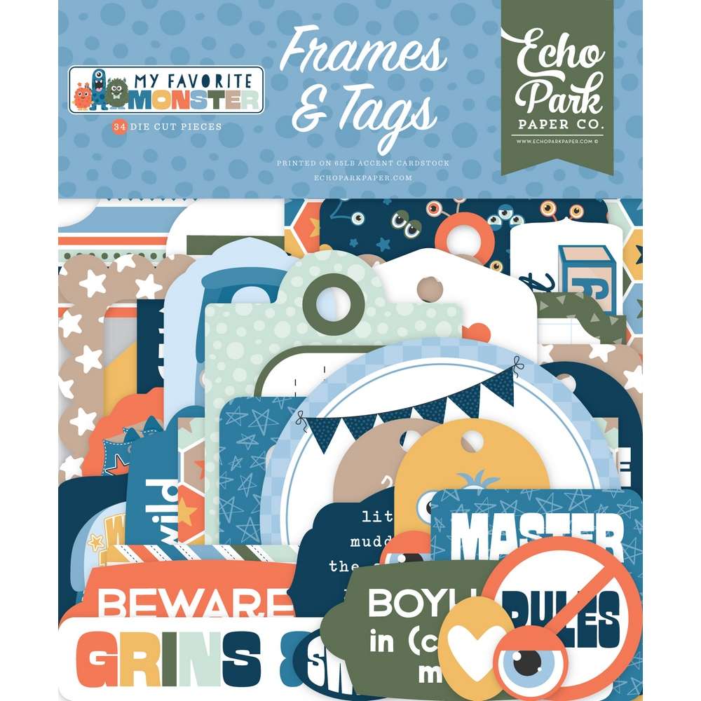 Echo Park - My Favourite Monster - Frames & Tags