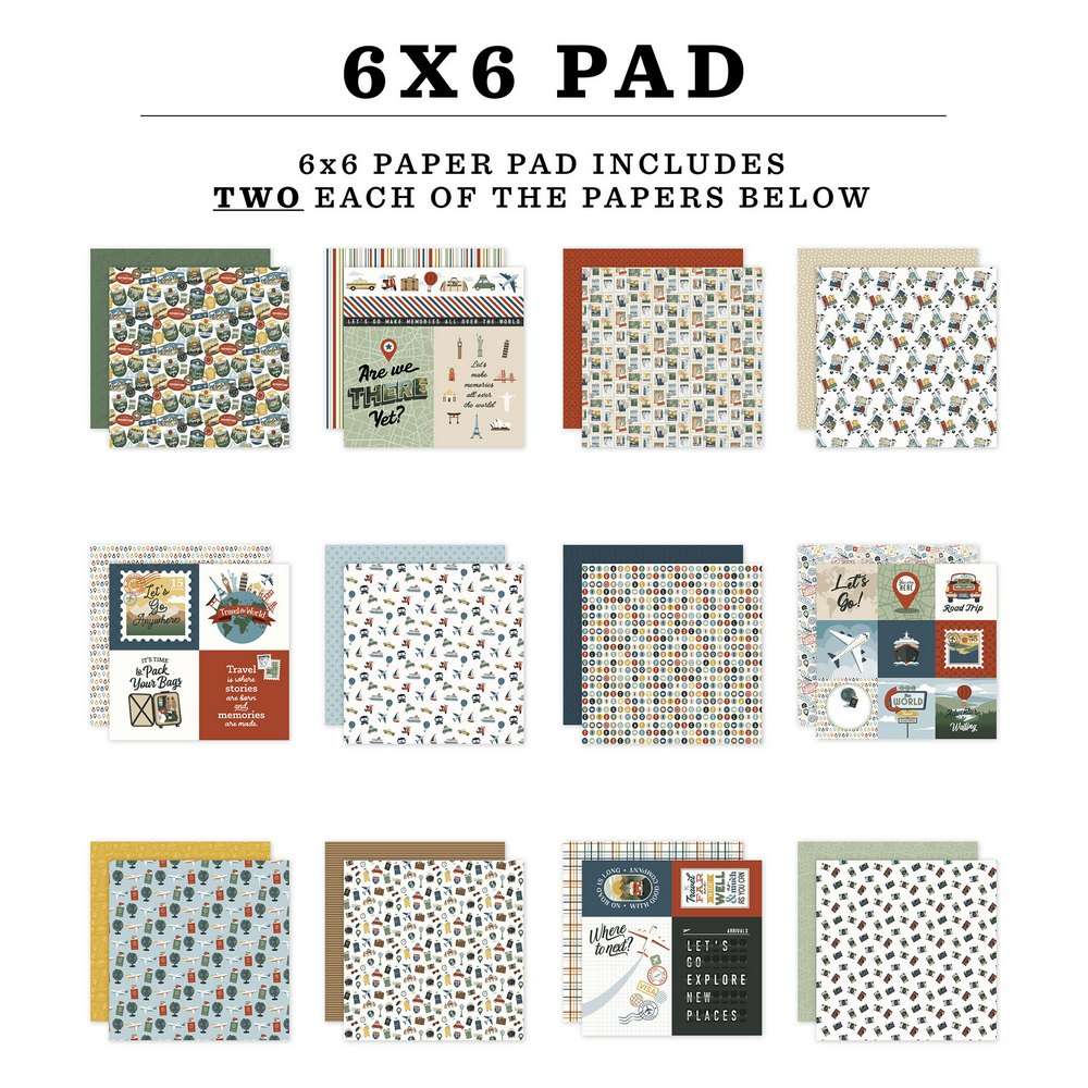 Echo Park - It's Time To Travel - 6x6" Paper Pad - Image 2